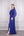V Yaka Beli Taş Detaylı Şifon Büyük Beden Elbise Sax