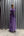 V Yaka Eteği Fırfırlı Şifon Elbise Lila