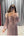 Tüy Detaylı Şifon Elbise Vizon