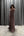 Tüy Detaylı Şifon Elbise Vizon
