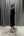 Prenses Yaka Omuzu Çiçek Detaylı Eteği Tüylü Midi Boy Elbise Siyah