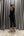 Önü Düğme Detaylı Püsküllü Pantolon Takım Siyah