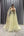 Prenses Yaka Omuzu Pelerin Detaylı Taşlı Tasarım Abiye Sarı